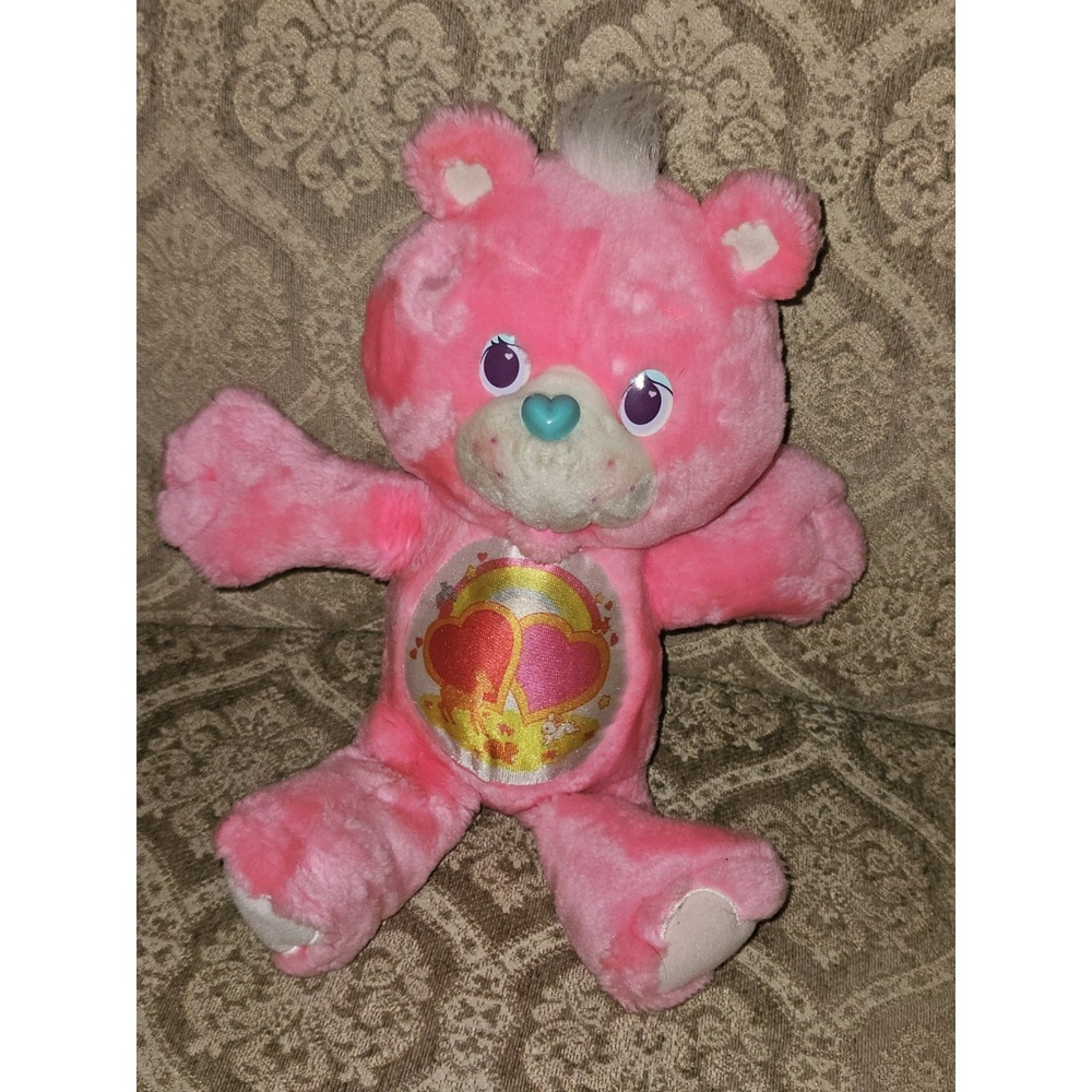 12" Vintage 1991 Kenner Environmental Pink Care Bears Love a Lot Bear Plush